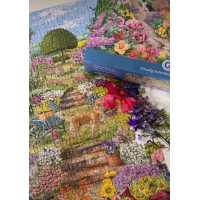 GIBSONS Puzzle Rozkvetlá zahrada 1000 dílků