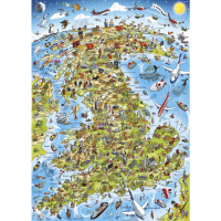 GIBSONS Puzzle To nejlepší z Británie 1000 dílků
