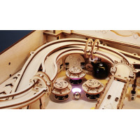 ROBOTIME Rokr Svítící 3D dřevěné puzzle Hrací automat: Pinball 482 dílků