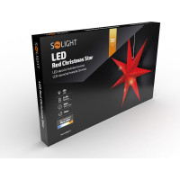 LED vánoční závěsná hvězda 60 cm - 20 LED - červená