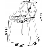 Jídelní židle VECTOR - černá