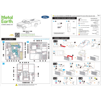 METAL EARTH 3D puzzle Ford F-150 Truck 1982