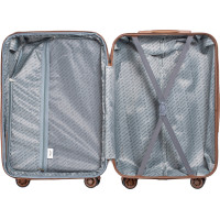 Moderní cestovní kufry WILL 2 - set S+M+L - rose gold - TSA zámek