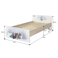 Dětská postel MAX - 180x90 cm - Gabi - Květiny