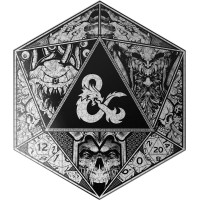 Metalické puzzle Dungeons&Dragons 750 dílků v plechové krabičce