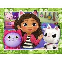 RAVENSBURGER Puzzle Gábinin kouzelný domek 4v1 (12, 16, 20, 24 dílků)