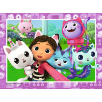 RAVENSBURGER Puzzle Gábinin kouzelný domek 4v1 (12, 16, 20, 24 dílků)