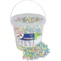 PLAYBOX Zažehlovací korálky v kbelíku - pastelové 5000 ks