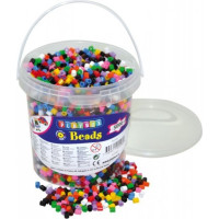PLAYBOX Zažehlovací korálky v kbelíku - základní barvy 5000 ks