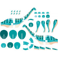 JANOD 3D puzzle Diplodocus 42 dílků