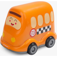 TOP BRIGHT Dřevěné puzzle s hračkou: Školní autobus 24 dílků