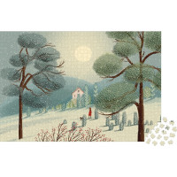 JANOD Puzzle Čarokrásná zima 1500 dílků