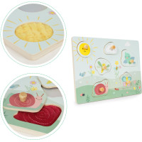 ECOTOYS Senzorická vkládačka Zvířátka na louce