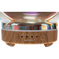 Aroma difuzér - zvlhčovač s LED světlem - 100ml - dekor dřeva