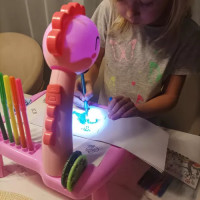 Projektor na kreslení - růžový