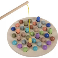 Dřevěná magnetická hra "Chytání rybiček"
