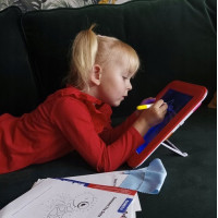 Lehká obkreslovací tabulka - červená