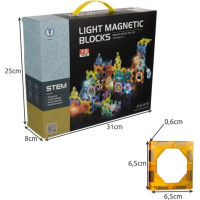 Magnetické bloky - kuličková dráha - 75 kusů