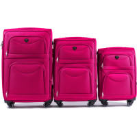 Moderní cestovní tašky MOVE 4 - set S+M+L - červené