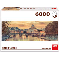DINO Panoramatické puzzle Řím 6000 dílků