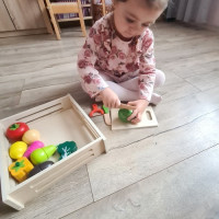 Dřevěná zelenina na krájení