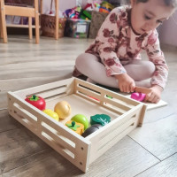 Dřevěná zelenina na krájení