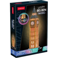 CUBICFUN Svítící 3D puzzle Noční edice: Big Ben 32 dílků