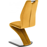 Designová židle NOLA - hořčicová