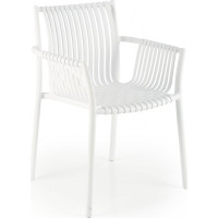Zahradní plastová židle HUGO - bílá
