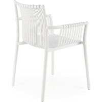Zahradní plastová židle HUGO - bílá