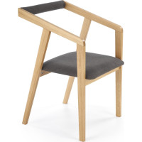 Jídelní křesílko AZU 2 - přírodní dub/šedé