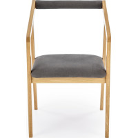 Jídelní křesílko AZU 2 - přírodní dub/šedé