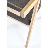 Jídelní křesílko AZU 2 - přírodní dub/šedé