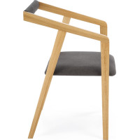 Jídelní křesílko AZU 2 - přírodní dub/šedé