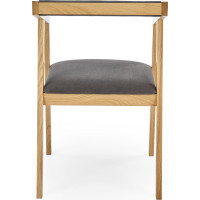 Jídelní křesílko AZU 2 - přírodní dub/šedé