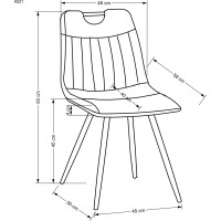 Jídelní židle GLORIE - hořčicová