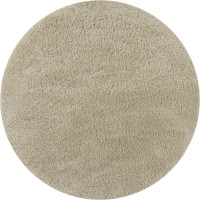 Kusový koberec Shaggy Teddy Natural kruh