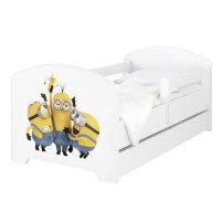 Dětská postel OSKAR - 140x70 cm - Mimoni - Banán