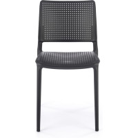 Zahradní plastová židle NORA - černá