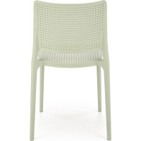 Zahradní plastová židle NORA - světle zelená