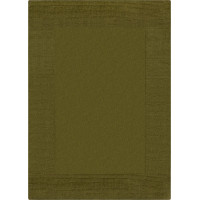 Kusový ručně tkaný koberec Tuscany Textured Wool Border Green