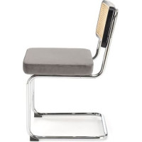 Jídelní židle DANIELA - šedá/černá