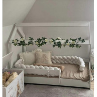 Dětská domečková postel s přistýlkou LITTLE HOUSE - dub sonoma - 180x80 cm