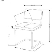 Jídelní židle LEONA - tmavě zelená