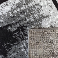 Kusový koberec HASTE Square - šedý/černý