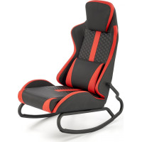 Houpací herní židle GAMER - černá/červená