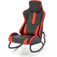 Houpací herní židle GAMER - černá/červená
