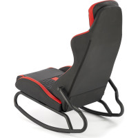 Houpací herní židle GAMER - černá/červená