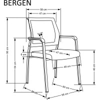 Kancelářská židle BERGEN - černá