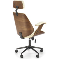 Kancelářská židle IGNAZIO - ořech/krémová